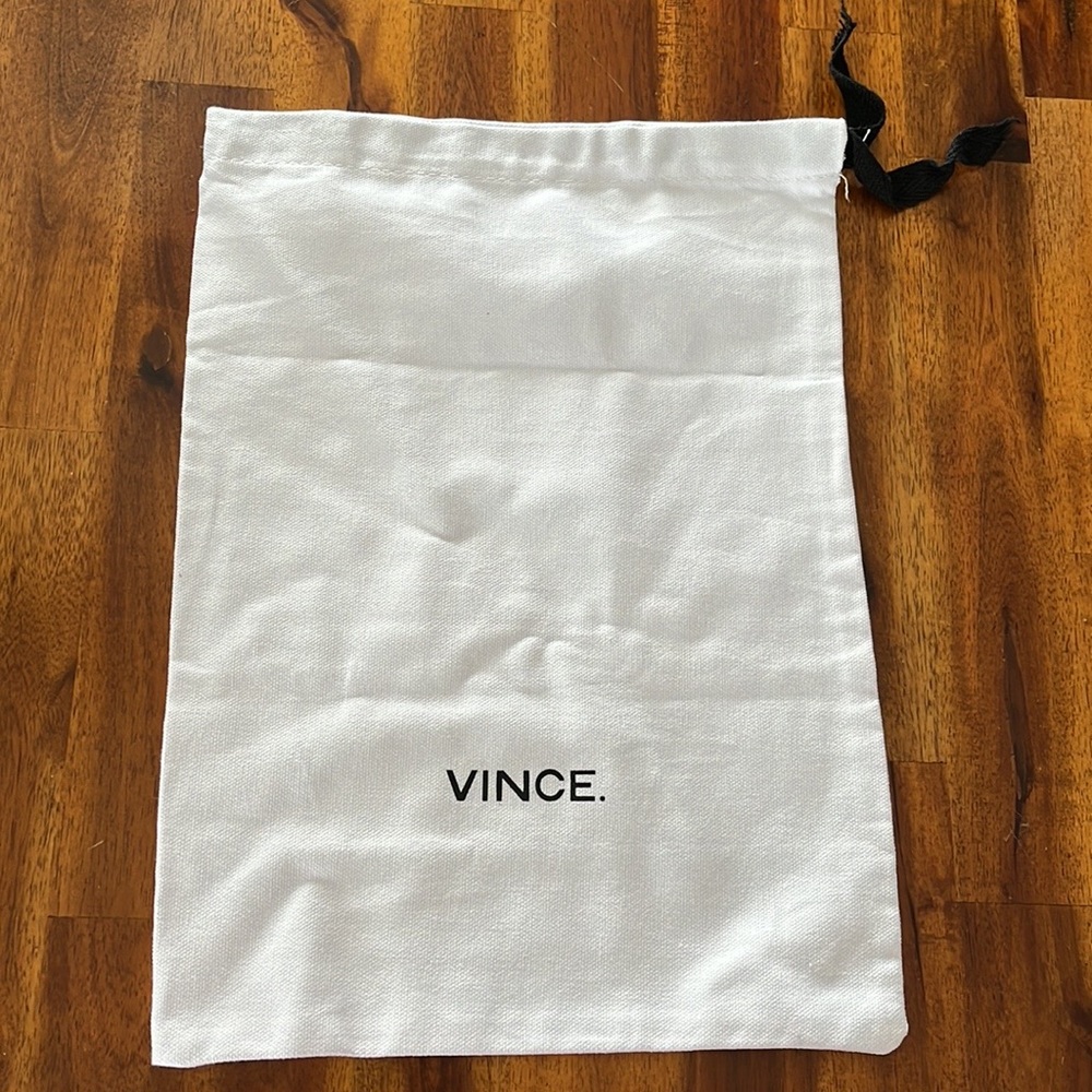 VINCE Canvas Drawstring Dust Bag 10” x 14”